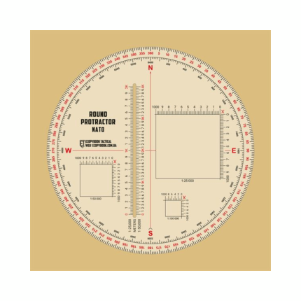 Ecopybook apaļš taktiskais protraktors