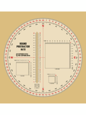 Ecopybook apaļš taktiskais protraktors